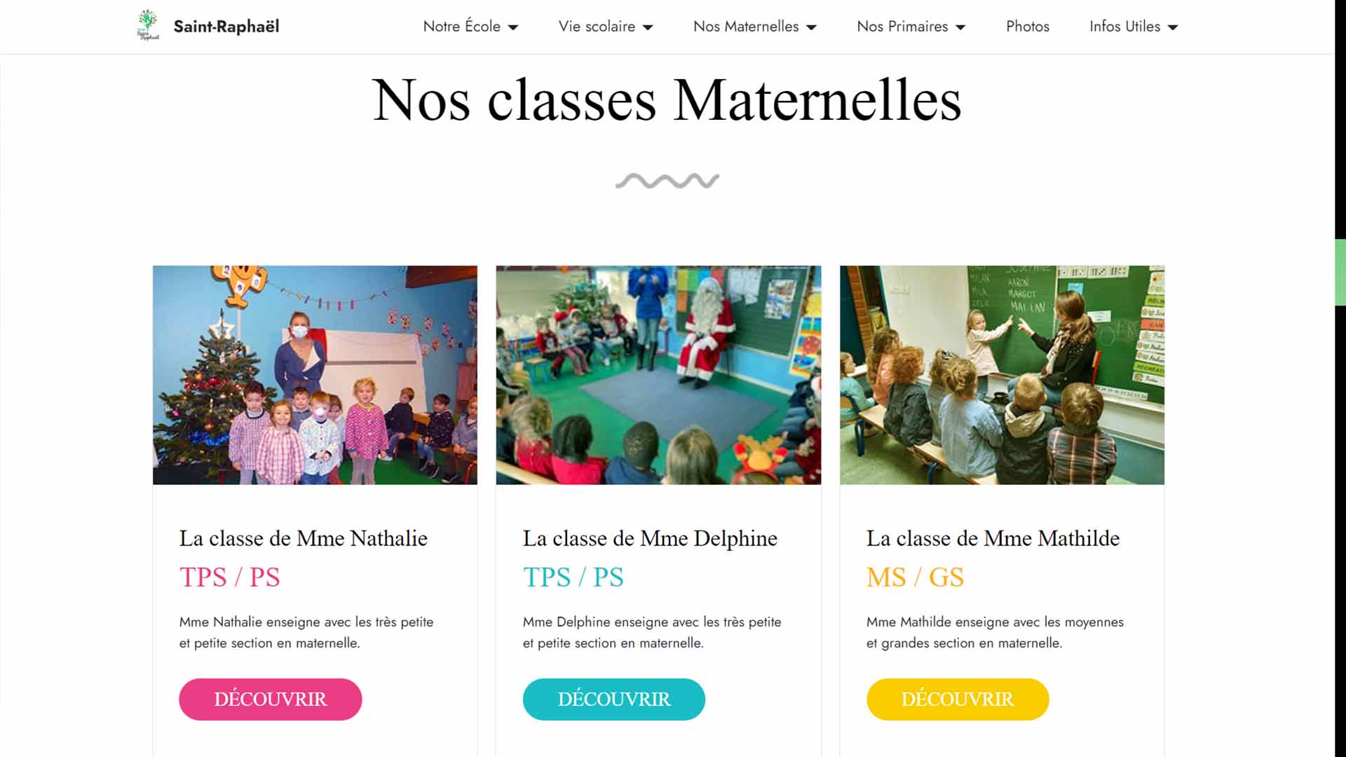 screen projet site ecole